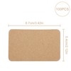 100 Pcs Blank Kraft Message Cards 8.8x5.4CM - Message Cards