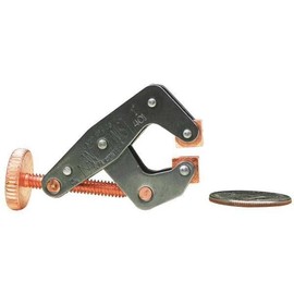 Kant-Twist No-Mar Round Flat Pad 4-1/2"Jaw, T-Handle Cantilever Clamp 1-7/8" Thk Part No. K045TPD