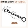 sourcing map 2Pcs Purse Strap Extender 5.9-Inch, Bag Extender Chain