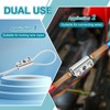 PATIKIL Steel Wire Rope Cable Clamp, 10 Pack M3.5 Wire