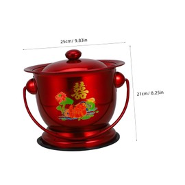 PACKOVE Stainless Steel Bedside Urinal Bottle for Adults Elderly and Pregnant Women Portable Pee Container for Home Use Reusable Toilet Bucket with Non Slip Design