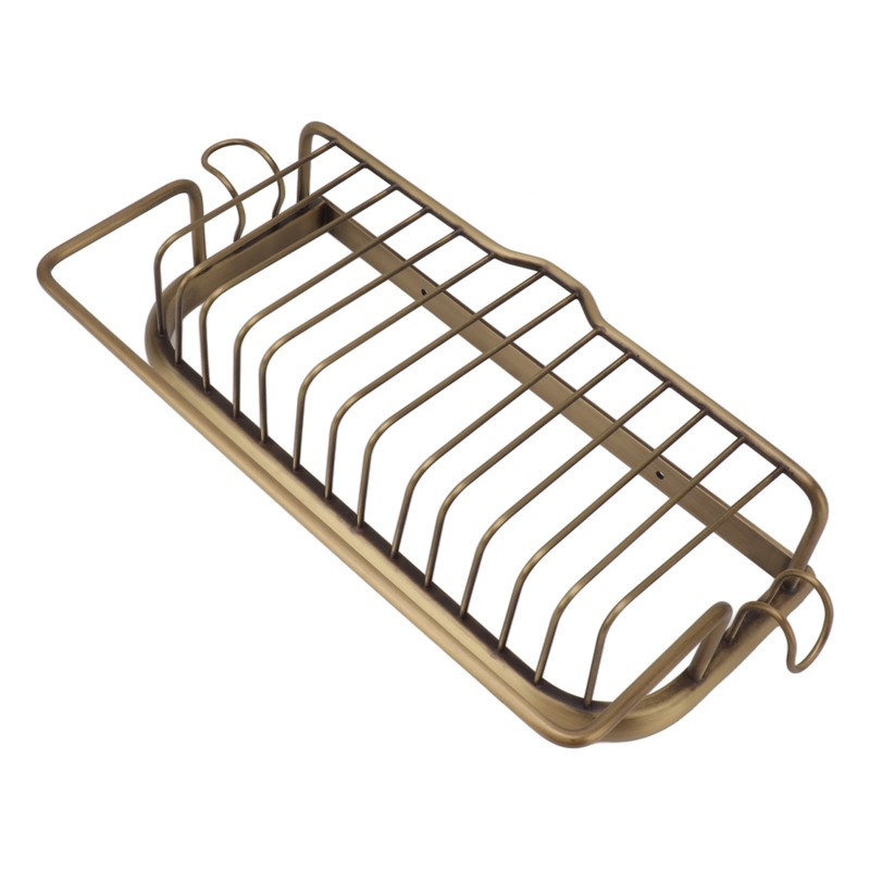 Shower Caddy Retro Style Strong Copper Space Saving Multifunction Bathroom