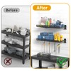 BABKAS 2 Pack Garage Wall Shelving,16.5" x 12.2" Garage Shelving