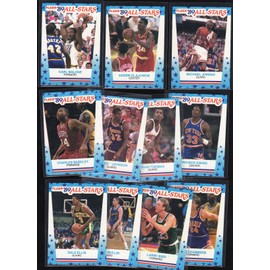 1989 / 1990 Fleer Basketball Series Complete Mint Hand Collated 168 Card Set Plus the 11 Card Sticker Set; It Was Never Issued in Factory Form. Loaded with Stars, Rookies and Hall of Famers Including Michael Jordan's 4th Year Card, Larry Bird, Kevin Mcha