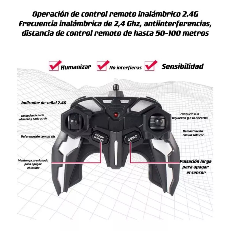 Yuqing 36cm Coche De Control Transformación De Detección De Gestos