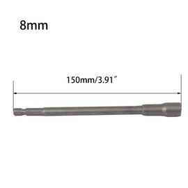 TA-VIGOR 8mm Magnetic Nut Setter Driver Drill Bit Set, 1/4 inch Hex Shank Quick Change, 150mm Length Metric Nut Driver Set for Woodworking, Machine Maintenance, Auto Repairing, Furnitures