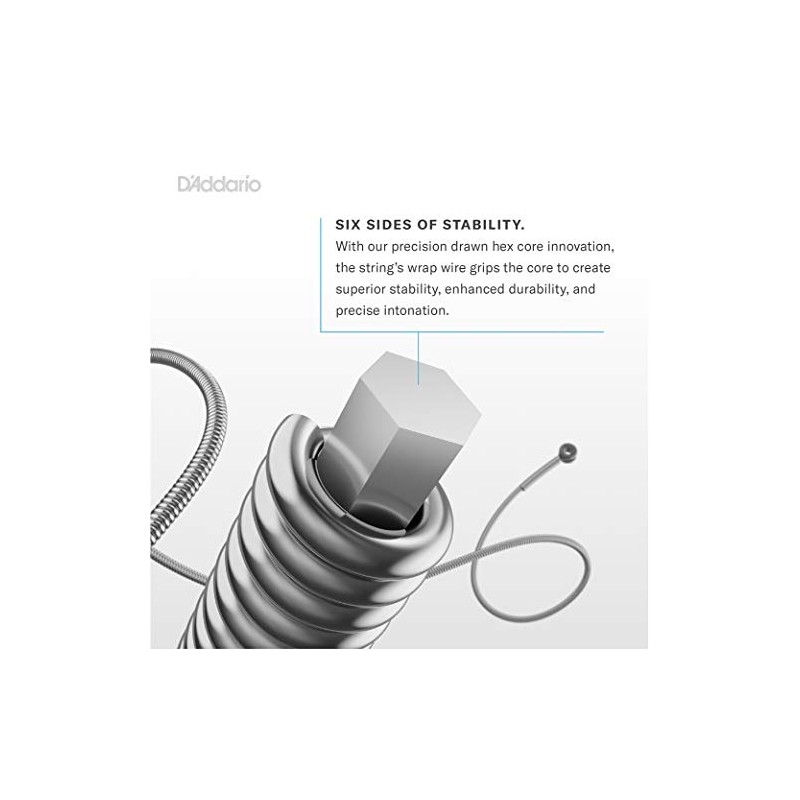 D'Addario NB1152 cuerdas de guitarra acústica de bronce de níquel,