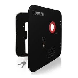 RUNSAIL® RV Tankless Water Heater Door,18 x 18 Inches Black Door Kit, Only Suitable for RUNSAIL RV Doorless Water Heater