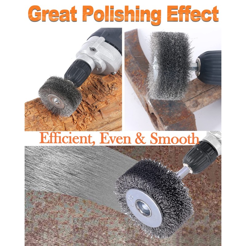 10 Pack Wire Wheel Brush Wire Wheel Brush for Drill