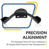 5-Pack GUOFIS PEX Bend Support with Mounting Plate,1/2" Plastic 90-Degree