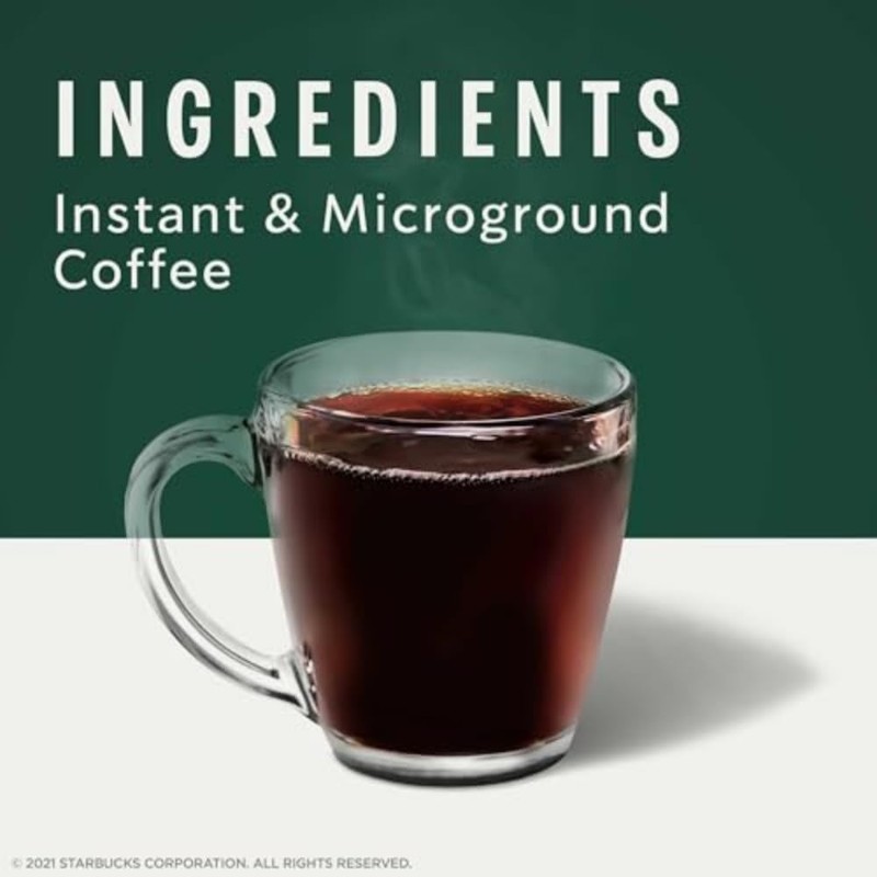 Starbucks VIA Instant Coffee, Dark Roast Coffee, Italian Roast, 100%