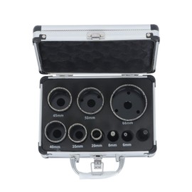 findmall Diamond Core Drill Bit Hole Saw Kit Tool for Tile Ceramic Marble 9pcs