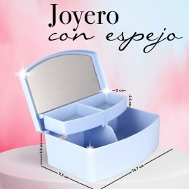 J.H. Company Organizador Estuche Joyero Alhajero Espejo Kawaii 15175