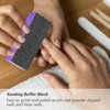 SKYPIA 4 Pack Black Nail File 100/180 Grit and Purple