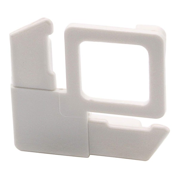 Screen Frame Corner, 5/16", Square Cut with Lift Tab, White Plastic - 100 Pack