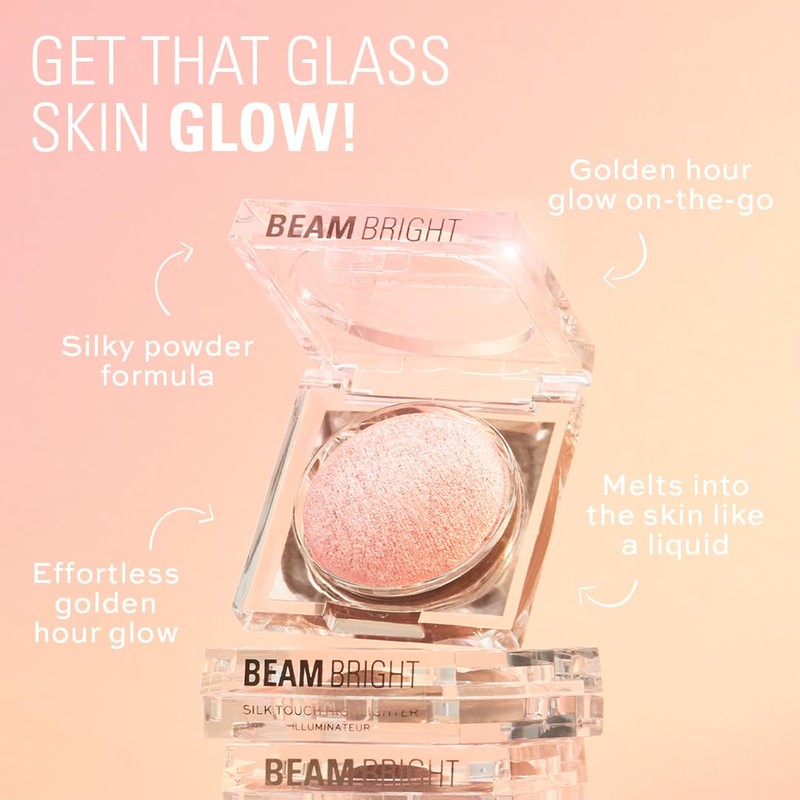 Makeup Revolution Beam Bright Highlighter, All Over Face Glow, Powder