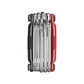 CRANK BROTHERS MULTI-10 Bicycle Carry Tool, 10 Functions, Black/Red, 3.5 inches (89 mm)