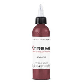 Xtreme Tattoo Ink, Versatile Medium Viscosity for Precision Tattooing, Rich Hue, Quick Healing, Acrylic-Free, Water Based and Premium Quality - Ready-to-Use Tattoo Ink (Sockeye, 4 oz)