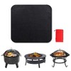 MisFox Camping Fireproof BBQ Grill Mat for Floor, Foldable Grill