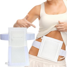 [2 Pack] Feeding Tube Belt, PEG Tube Holder G-Tube Protective Belt Breathable White with Slit for G Tube J Tube PEG Tube Supplies, No More Taping The Tube