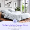 Wolkenfeld Cushion cover 40 x 80 cm, white - cotton