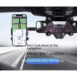 New Energy Black Fixed Smart Phone Rearview Mirror Holder! for GPS Working APPS!