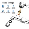 1 Pair Universal Replacement Tap,Ceramic Tap Cartridge Replacement Brass Tap