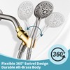 BRIGHT SHOWERS All Metal Handheld Shower Head Holder, Adjustable Shower