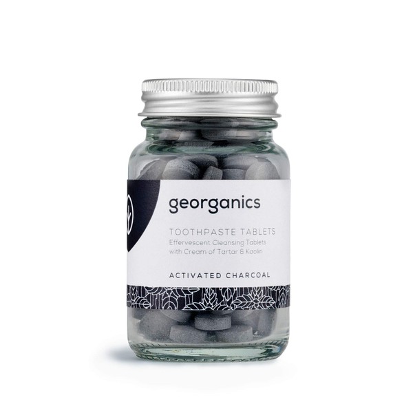 Georganics Mineral Toothtablets - Natural Effervescent Cleansing Tablets with Kaolin