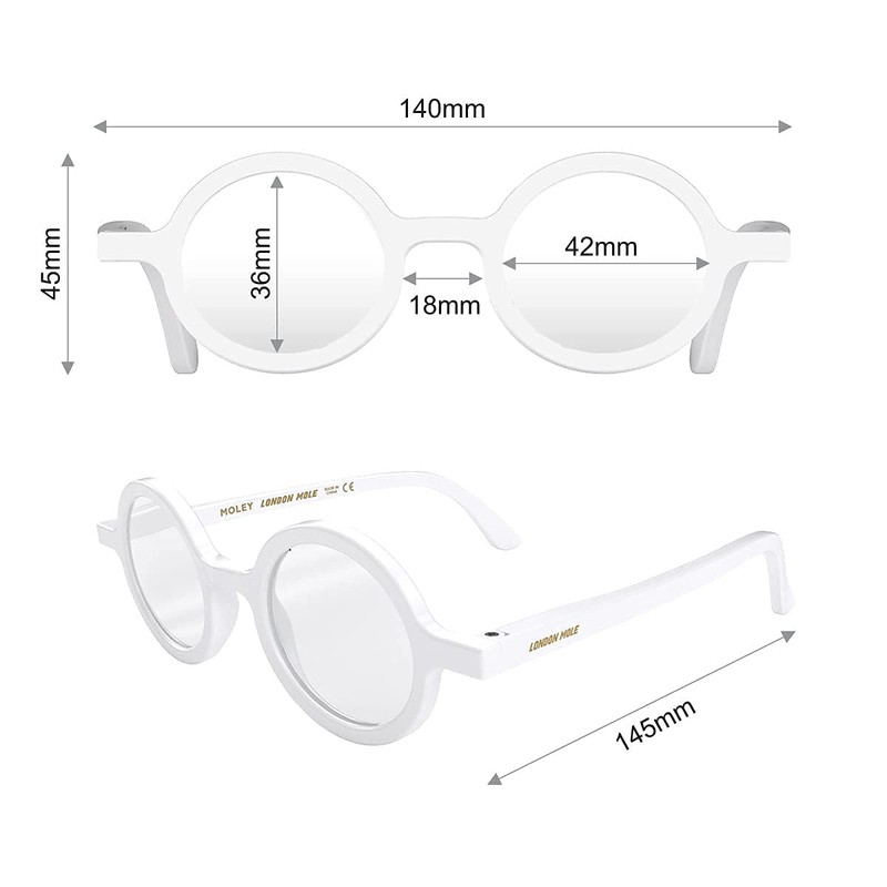 LONDON MOLE Eyewear | Moley Reading Glasses | Round Glasses
