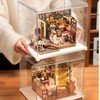 Robotime Miniature House Acrylic Case for Dollhouse (Display Box) Assembly