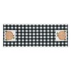 VHC Brands Annie Black Check Pumpkin RUNNER 12x36 Thanksgiving Black
