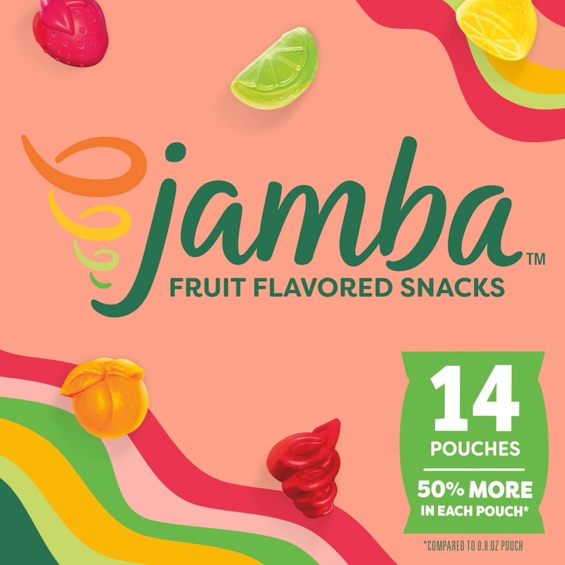 Jamba Fruit Flavored Snacks, Strawberry Surf Rider, Smoothie Inspired Flavors,