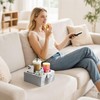 Luxspire Couch Cup Holder Tray, Couch Cup Holder Pillow with
