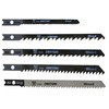 DEKTON DT80915 5 piece Jigsaw Blade Set, 50mm and 75mm