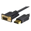 Adaptador Dp A Vga, Convertidor De Displayport A Vga Chapado