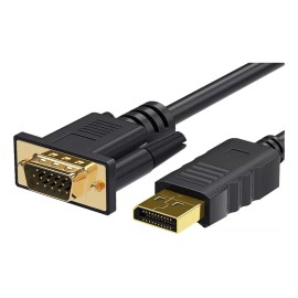 Adaptador Dp A Vga, Convertidor De Displayport A Vga Chapado