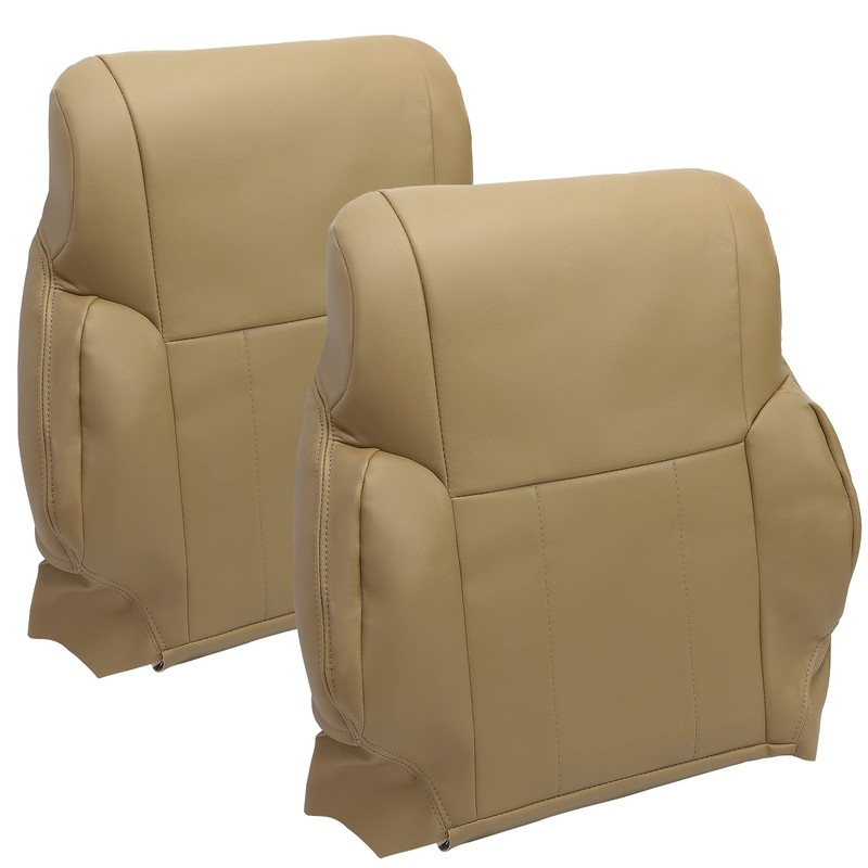 KUAFU 2PC Seat Top Cover Tan Compatible with 1996 1997