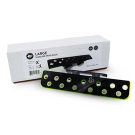 PNW Custom Large Slimline Green 13 Hole Magnetic Frag Rack w/Frag Lock | Acrylic Plugs Reef Coral Frag Holder for Aquarium (1/2" Glass Magnet)