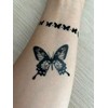 BJ022 024 Butterfly Tattoos Temporary Tattoo Dandelion Tattoos 2 Sheets