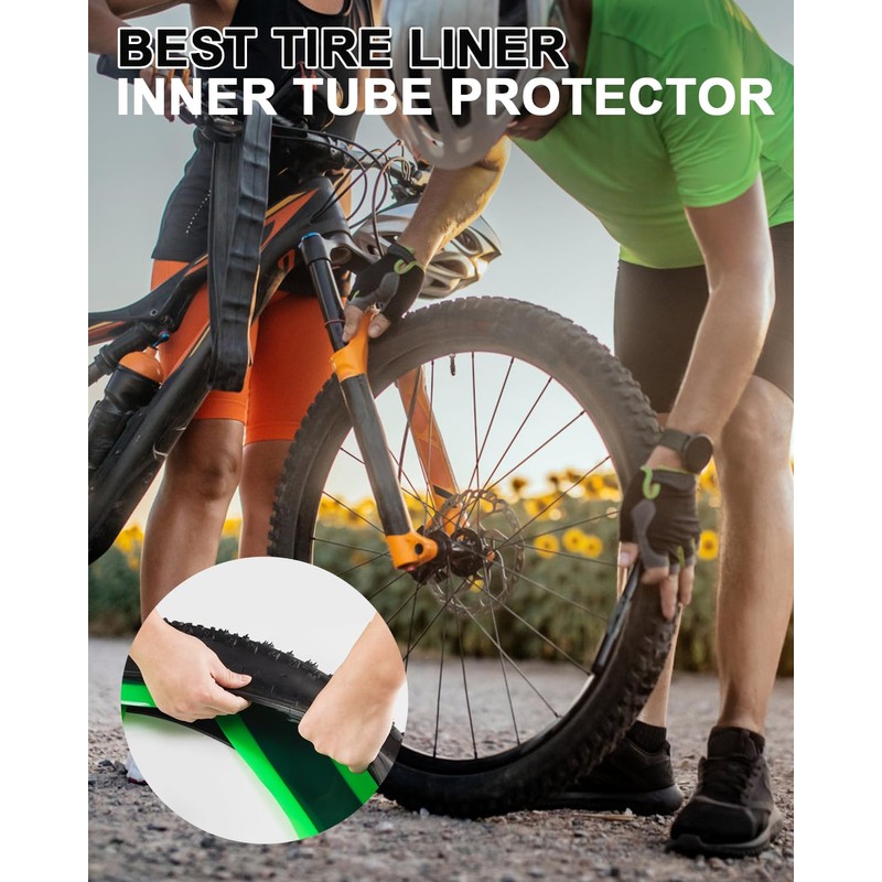 Fat Bike Tire Liner, Bicycle Tube Flat Protector Compatible with
