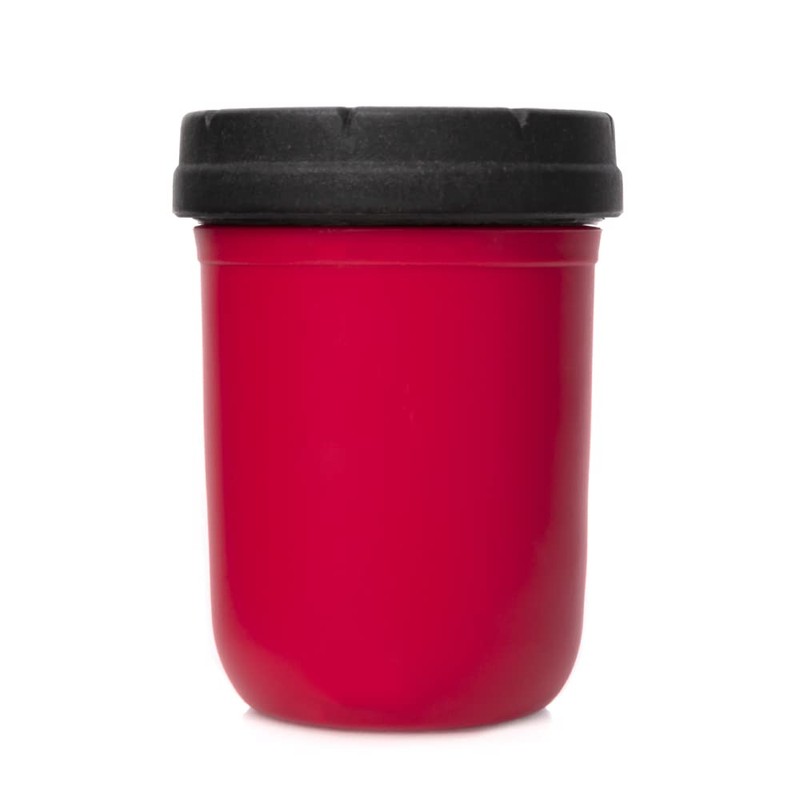 Red & Teal 8oz Runtz Mason Stash Jar by RE:STASH