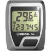 Union 5N Cycle Computer with 5 Functions, unisex, gray, 0