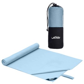 VACNITE Quick-Drying Towel, Super Absorbent, Soft, Fade-Resistant, Odor-Resistant, Durable, Lightweight, Storage Bag Included, Moisture, Rainy Season, Travel Towel, Bath Towel, For