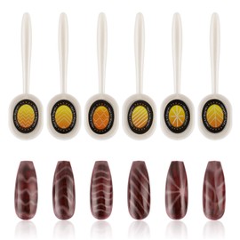 Mwoot 6 Piece Nail Magnet Tool, 3D Magnetic Stick for Nail Polish Gel Magic Nail Tool, Magnetic Cat Eye Pen Drawing Vertical Stick, Nail Art Magnet Pen Set