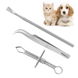 My AR store Professional Tick Tweezers for Dogs/Cats/Horses/Humans, 3 Pcs Painlessly Tick Remover for Humans and Cats Pets