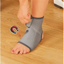 NEOPRENE MAGNETIC ANKLE SUPPORT BRACE WITH 10 SEWN IN THERAPEUTIC MAGNETS