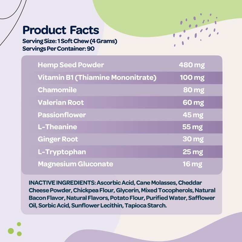 Calming Chews for Dogs | Herbal Dog Calming Chews for