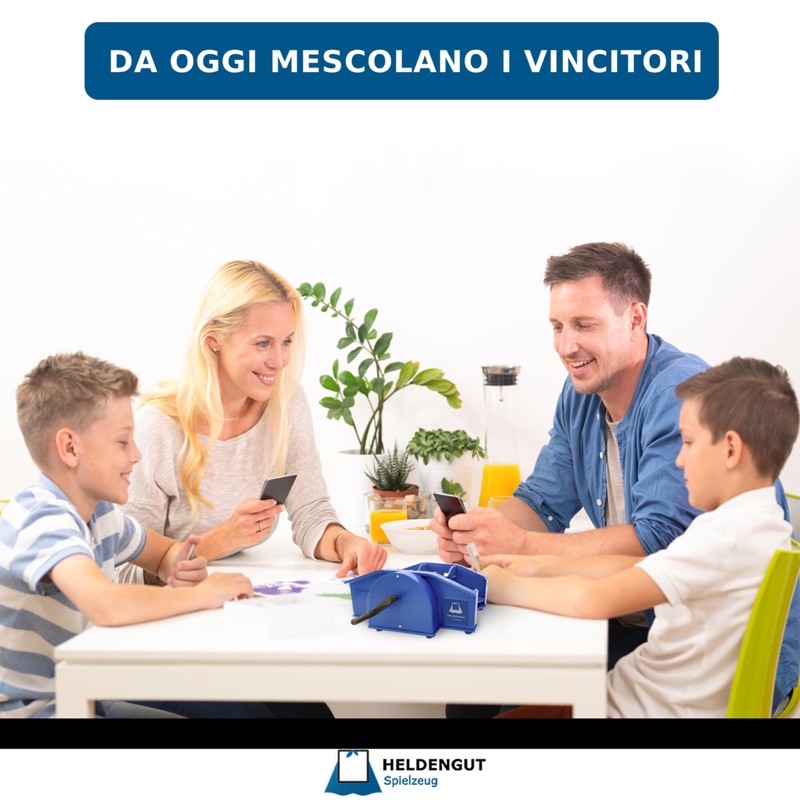 HELDENGUT Mescolatore di Carte Manuale – Mischia carte per giochi