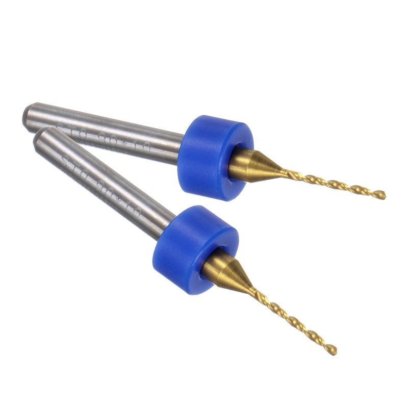 QUARKZMAN 10pcs PCB Drill Bits 1/8 Inch Shank 0.9mm Titanium